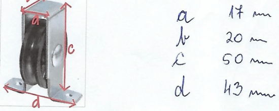 Fotografija izdelka Škripec stropni 6 mm