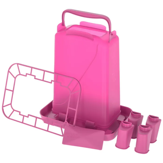 Fotografija izdelka Krmilnik za perutnino (5,5 l), roza