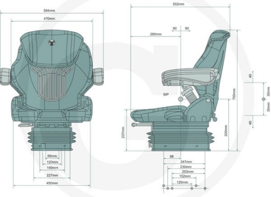 Fotografija izdelka Sedež GRAMMER Compacto Comfort M