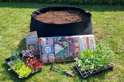 Fotografija izdelka Visoka greda 567 L siva