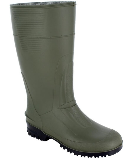 Fotografija izdelka Škornji visoki PVC IDRO HIGH, olivno zeleni, št. 37