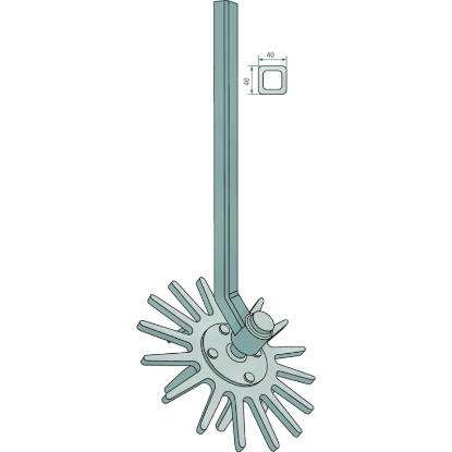 Fotografija izdelka Okopalni element 370mm z nosilecem-oranžen