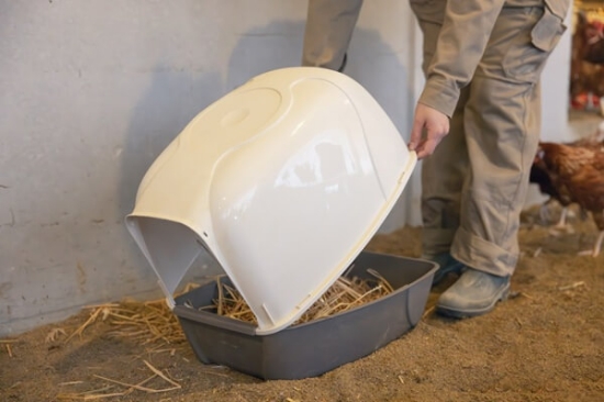 Fotografija izdelka Valilno gnezdo - plastično, rjavo 52 x 39 x 39 cm