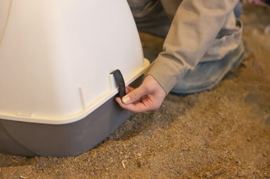 Fotografija izdelka Valilno gnezdo - plastično, rjavo 52 x 39 x 39 cm