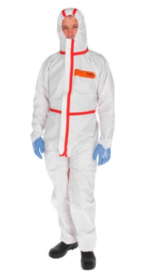 Fotografija izdelka Zaščitna obleka s kapuco za kemikalije - L, KERBL