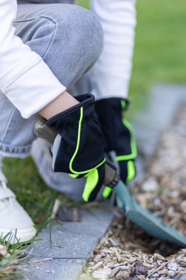 Fotografija izdelka Otroške rokavice črne neon 8-11 let