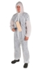 Fotografija izdelka Zaščitna obleka s kapuco za enkratno uporabo - L, bela