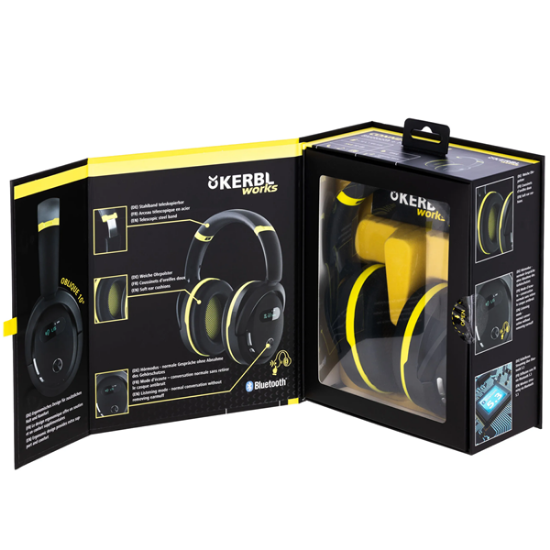 Fotografija izdelka Zaščitne slušalke Bluetooth in FM Kerbl Works PROTECT 