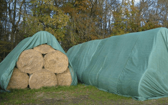 Fotografija izdelka Pokrivalo za bale 9,8 x 12,5 m 140g/m2 zeleno, UV-odporno