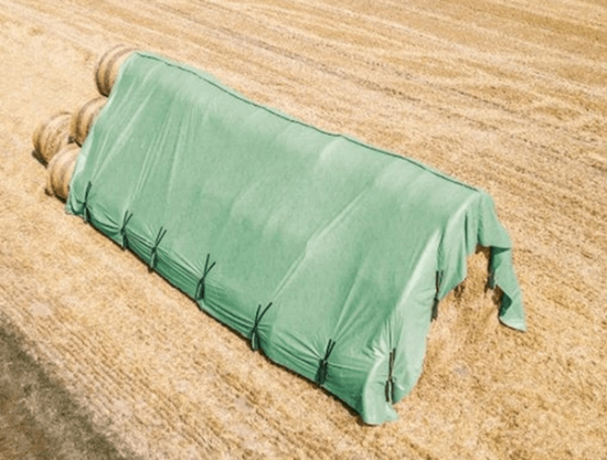 Fotografija izdelka Pokrivalo za bale 9,8 x 12,5 m 140g/m2 zeleno, UV-odporno