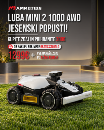 Fotografija izdelka Robotska kosilnica Luba mini 2 AWD 1000 + gratis stojalo