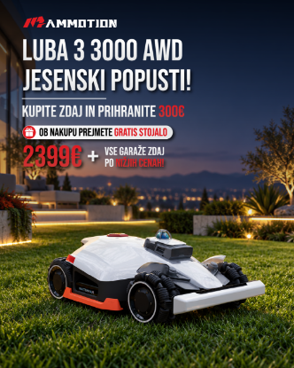 Fotografija izdelka Robotska kosilnica Luba 3 AWD 3000 + gratis stojalo
