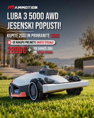 Fotografija izdelka Robotska kosilnica Luba 3 AWD 5000 + gratis stojalo