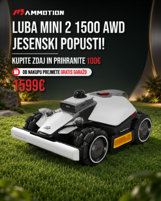 Fotografija izdelka Robotska kosilnica LUBA mini 2 AWD 1500 + 🎁 DARILO