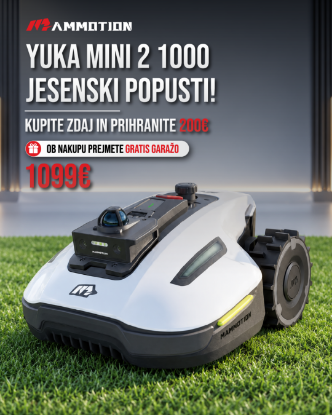 Fotografija izdelka Robotska kosilnica YUKA mini 2 1000 + 🎁 DARILO